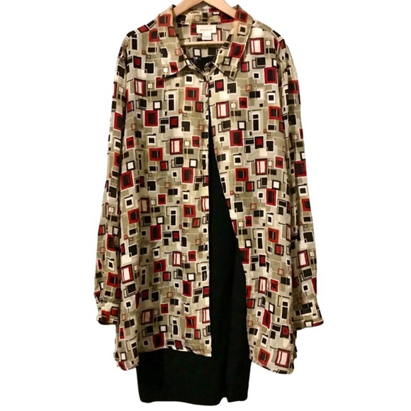 Long Button Up Artsy Shirt - Picture 7 of 7